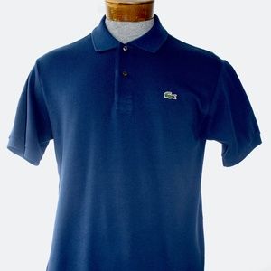 LACOSTE BLUE REGULAR FIT POLO SHIRT SIZE 4 MEDIUM